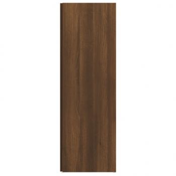 Eckregal Braun Eichen-Optik 33x33x100 cm Holzwerkstoff