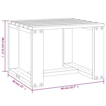 Garten-Beistelltisch 40x38x28,5 cm Massivholz Douglasie