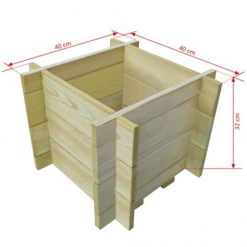 Pflanzkübel Hochbeet Kiefernholz Imprägniert 40 cm 