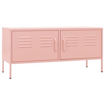 TV-Schrank Rosa 105x35x50 cm Stahl    