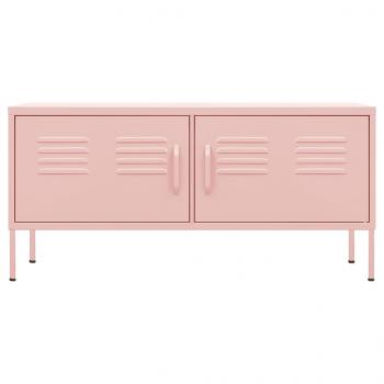 TV-Schrank Rosa 105x35x50 cm Stahl    