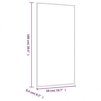 Wandspiegel 50x100 cm Glas Rechteckig