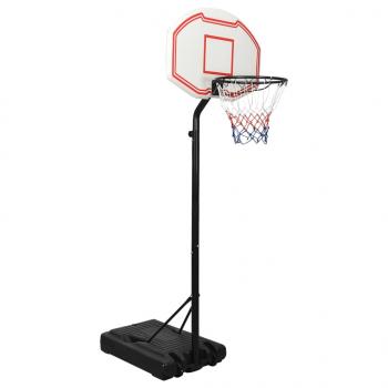 ARDEBO.de - Basketballständer Weiß 237-307 cm Polyethylen