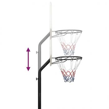 Basketballständer Weiß 237-307 cm Polyethylen