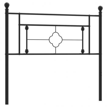 Kopfteil Metall Schwarz 107 cm