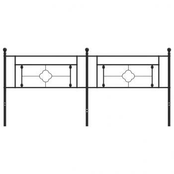 Kopfteil Metall Schwarz 193 cm