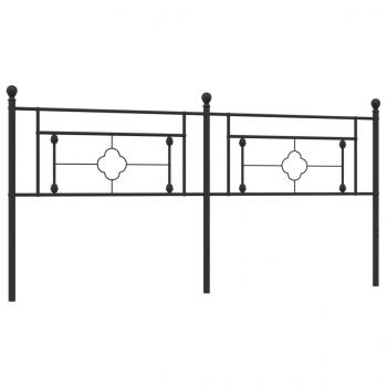 Kopfteil Metall Schwarz 193 cm