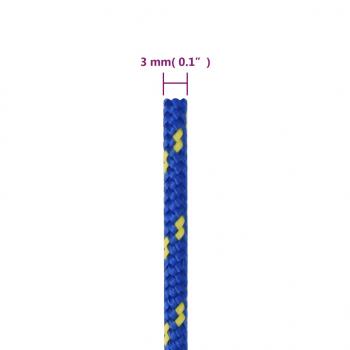 Bootsseil Blau 3 mm 100 m Polypropylen