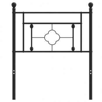 Kopfteil Metall Schwarz 75 cm