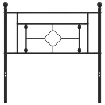 Kopfteil Metall Schwarz 90 cm