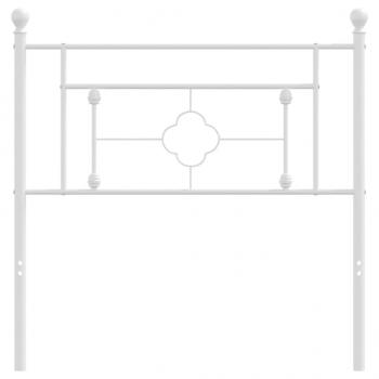 Kopfteil Metall Weiß 90 cm