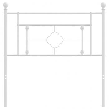 Kopfteil Metall Weiß 100 cm