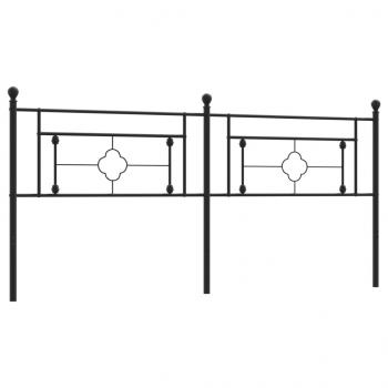 Kopfteil Metall Schwarz 200 cm