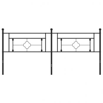 Kopfteil Metall Schwarz 200 cm