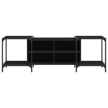 TV-Schrank Schwarz 153x37x50 cm Holzwerkstoff