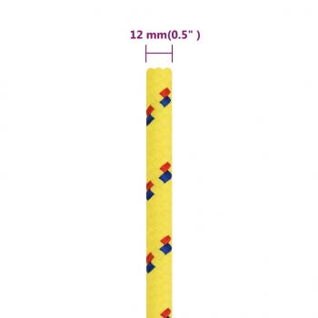 Bootsseil Gelb 12 mm 100 m Polypropylen