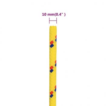 Bootsseil Gelb 10 mm 250 m Polypropylen