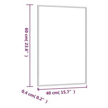 Wandspiegel 40x60 cm Glas Rechteckig