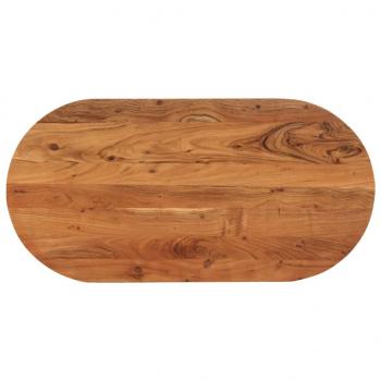 ARDEBO.de - Tischplatte 100x50x2,5 cm Oval Massivholz Akazie