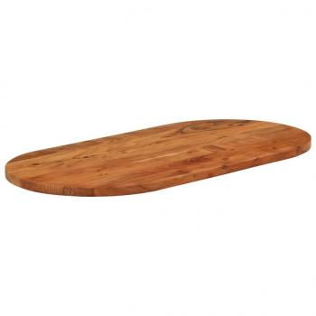 Tischplatte 100x50x2,5 cm Oval Massivholz Akazie