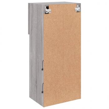 TV-Schrank mit LED-Leuchten Grau Sonoma 40,5x30x90 cm