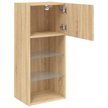 TV-Schrank mit LED-Leuchten Sonoma-Eiche 40,5x30x90 cm