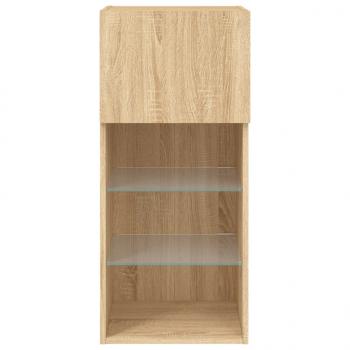 TV-Schrank mit LED-Leuchten Sonoma-Eiche 40,5x30x90 cm