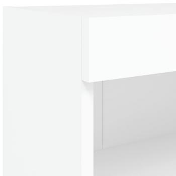 TV-Schrank mit LED-Leuchten Weiß 60x30x30 cm