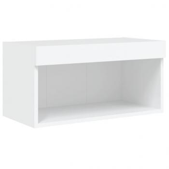 TV-Schrank mit LED-Leuchten Weiß 60x30x30 cm