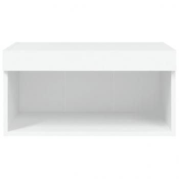 TV-Schrank mit LED-Leuchten Weiß 60x30x30 cm