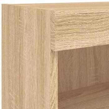 TV-Schrank mit LED-Leuchten Sonoma-Eiche 60x30x30 cm