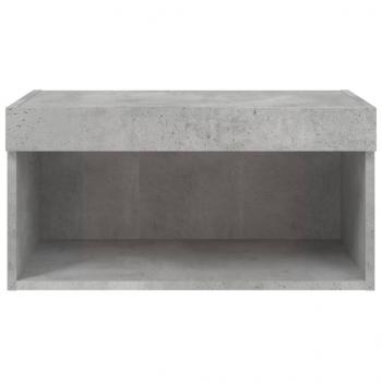 TV-Schrank mit LED-Leuchten Betongrau 60x30x30 cm