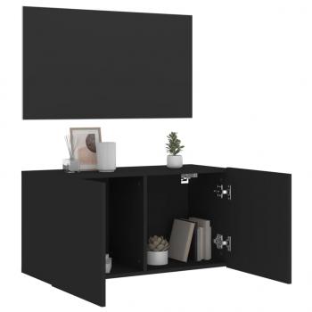 TV-Wandschrank Schwarz 80x30x41 cm