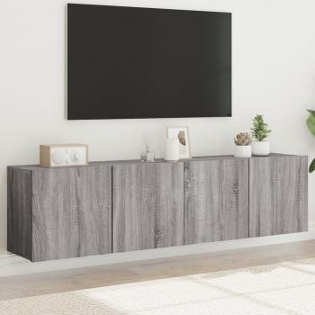 ARDEBO.de - TV-Wandschränke 2 Stk. Grau Sonoma 80x30x41 cm