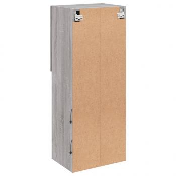 TV-Schrank mit LED-Leuchten Grau Sonoma 40,5x30x102 cm