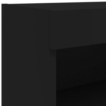 TV-Schrank mit LED-Leuchten Schwarz 60x30x30 cm