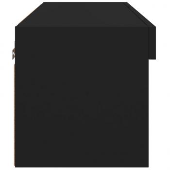 TV-Schrank mit LED-Leuchten Schwarz 60x30x30 cm