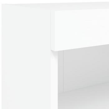 TV-Schrank mit LED-Leuchten Weiß 80x30x30 cm