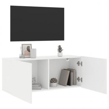 TV-Wandschrank Weiß 100x30x41 cm