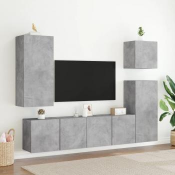 TV-Wandschrank Betongrau 80x30x41 cm