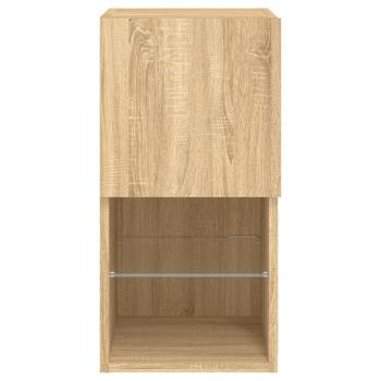 TV-Schrank mit LED-Leuchten Sonoma-Eiche 30,5x30x60 cm