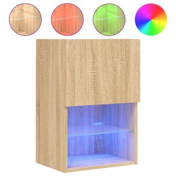 TV-Schrank mit LED-Leuchten Sonoma-Eiche 40,5x30x60 cm