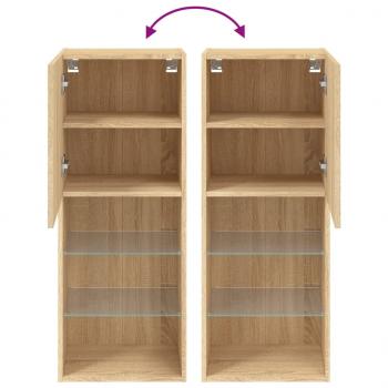 TV-Schrank mit LED-Leuchten Sonoma-Eiche 40,5x30x102 cm