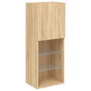 TV-Schrank mit LED-Leuchten Sonoma-Eiche 40,5x30x102 cm