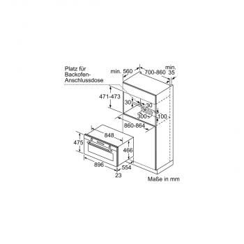 Siemens VB558C0S0 iQ500 EEK: A+ Einbaubackofen, 90 cm breit, 85l, lightControl, Schnellaufheizung, Heißluft, Edelstahl