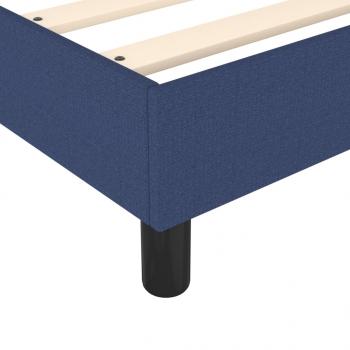 Boxspringbett mit Matratze Blau 80x200 cm Stoff