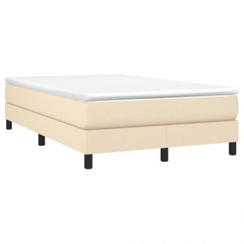 Boxspringbett mit Matratze Creme 120x200 cm Stoff