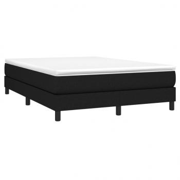 Boxspringbett mit Matratze Schwarz 160x200 cm Stoff