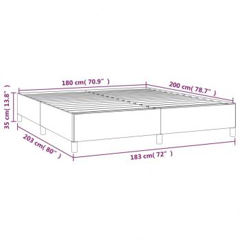 Boxspringbett mit Matratze Schwarz 180x200 cm Stoff