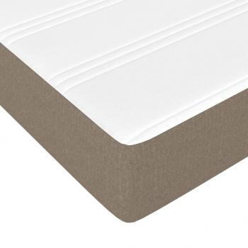 Boxspringbett mit Matratze Taupe 140x200 cm Stoff